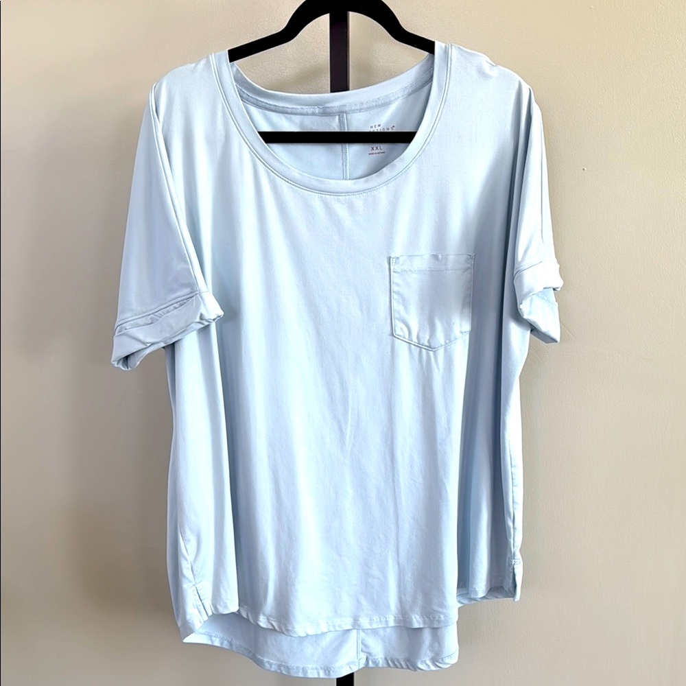 New Direction Light Blue Women's Top XXL